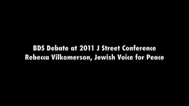 Rebecca Vilkomerson at J Street, supporting BDS movement.mp4_#87